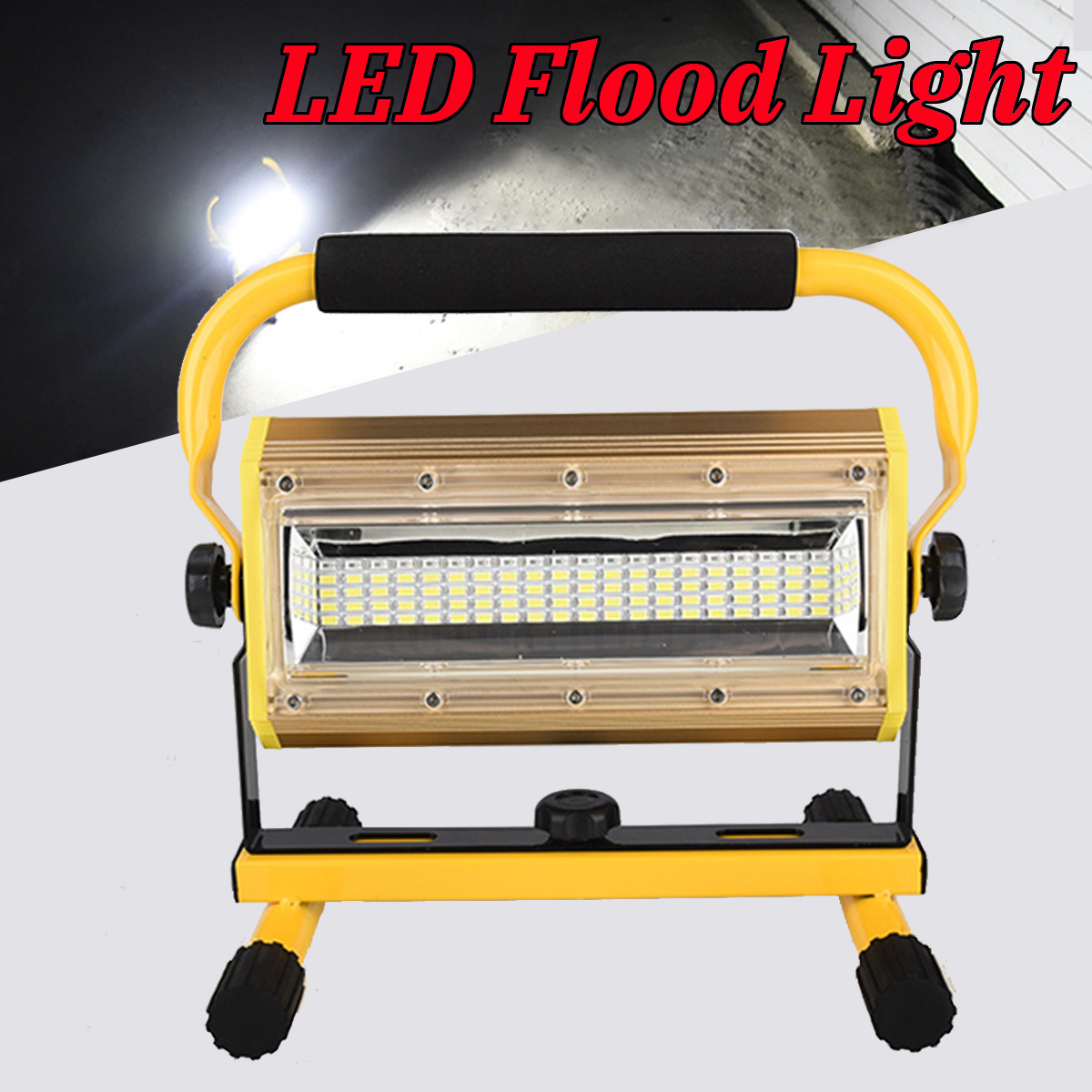 100W-37V-2400Lumens-3Modes-Rechargeable-LED-Floodlight-IP64-Waterproof-Security-Light-1581044