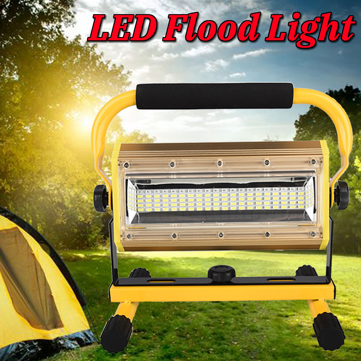 100W-37V-2400Lumens-3Modes-Rechargeable-LED-Floodlight-IP64-Waterproof-Security-Light-1581044