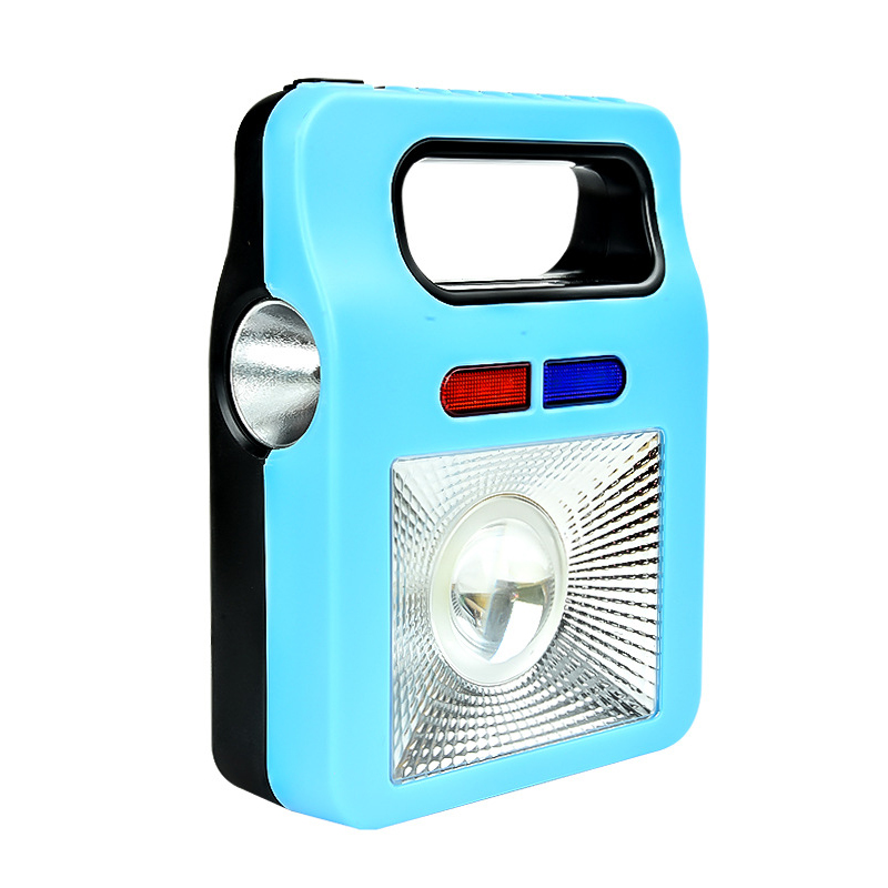 158C-LED-4Modes-FrontSide-Light-USB-Charging-Portable-Warning-Light-Flashlight--Powerbank-1371745