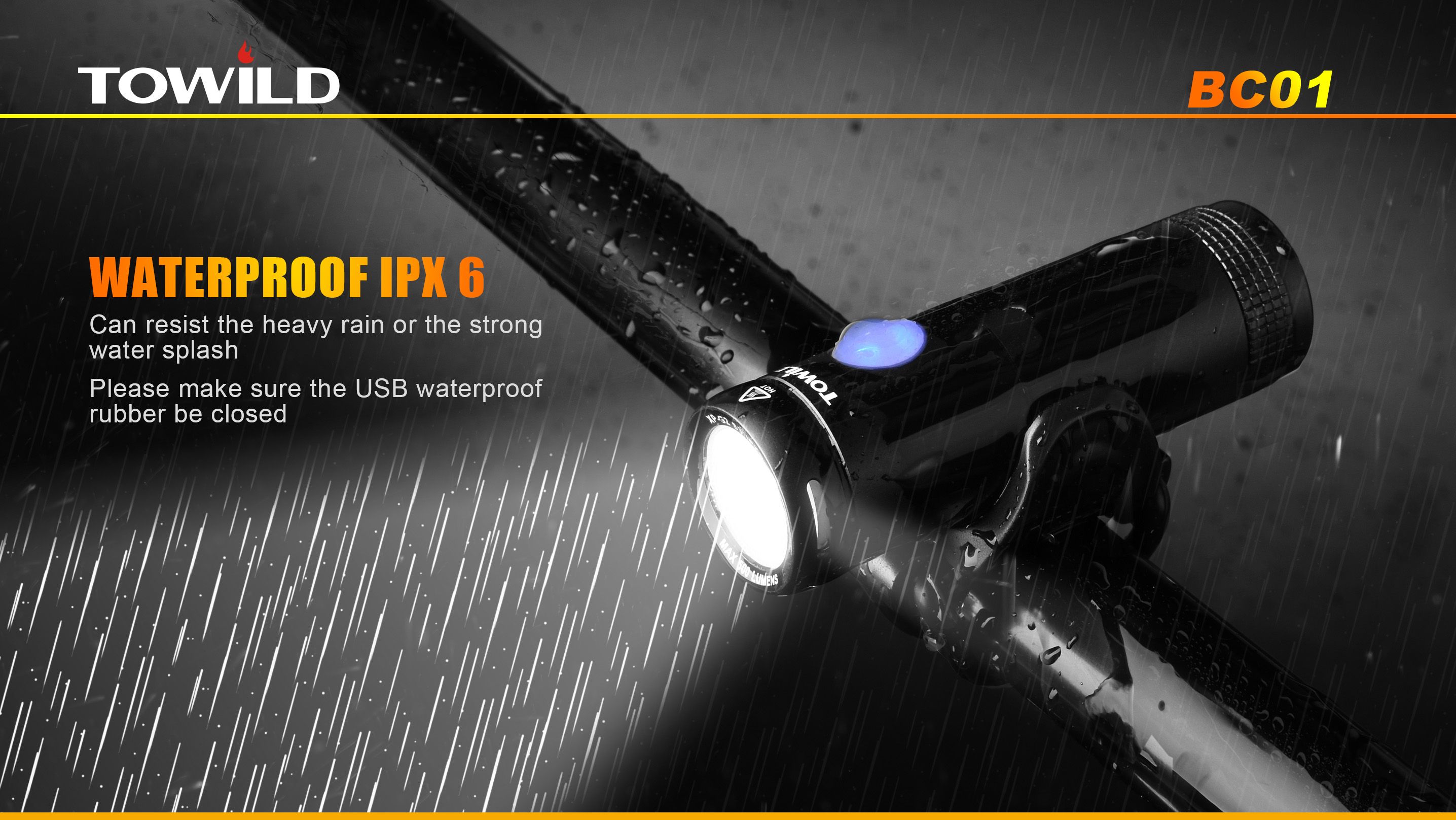 2-in1-TOWILD-BC01-XP-G2-S3-500LM-5Modes-Multi-function-EDC-Flashlight--Removable-Bicycle-Light-with--1305474
