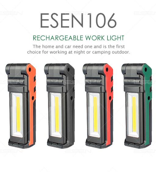 2LEDCOB-400LM-USB-Rechargeable-Foldable-Car-Maintenance-Light-Work-Light-LED-Flashlight-Power-Bank-1632766