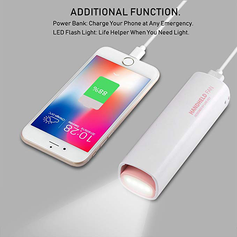 3-in-1-XANES-F13-USB-Rechargeable-Portable-Quiet-Foldable-LED-Flashlight-Mini-Fan--Power-Bank-1327292