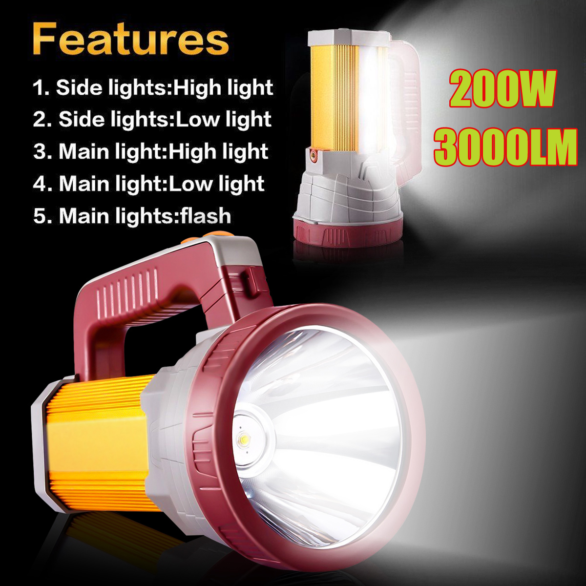 3000LM-USB-Rechargeable-Waterproof-Portable-LED-Spotlight-Searchlight-1605853