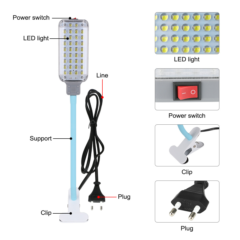34SMD-High-Brightness-Rechargeable-LED-Work-Light-Outdoor-Multi-function-Maintenance-Lights-Clip-Typ-1591015