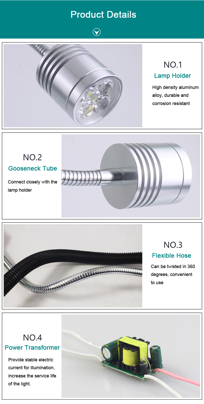 3W-90-220V-500mm-SHCD-6000-Industrial-CNC-Machine-Lathe-Tool-Light-Milling-Machine-Work-Light-1347539