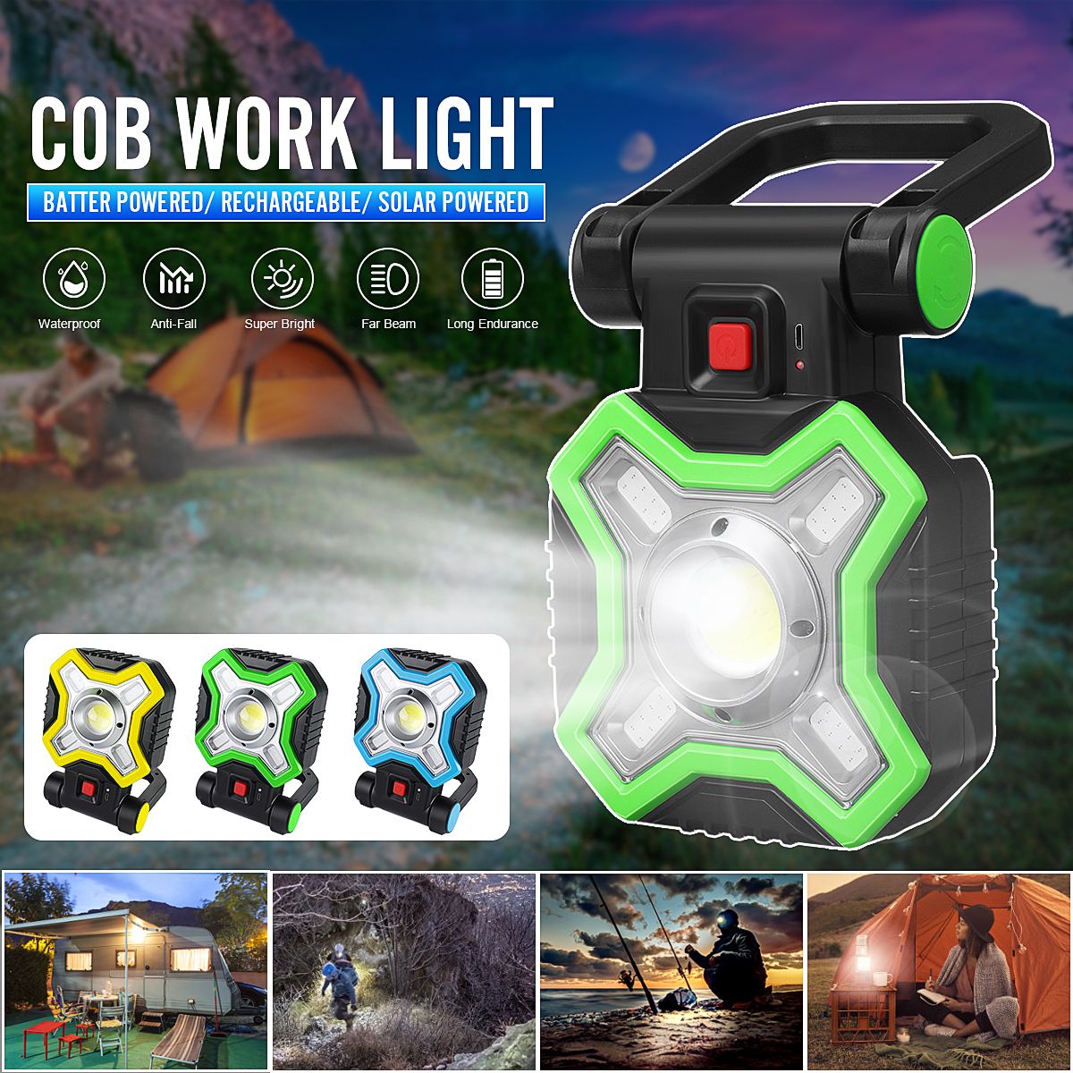 400W-COB4-LEDs-180deg-Adjustable-LED-Camping-Light-SolarUSB-ChargingBattery-3-Types-Option-Portable--1746722