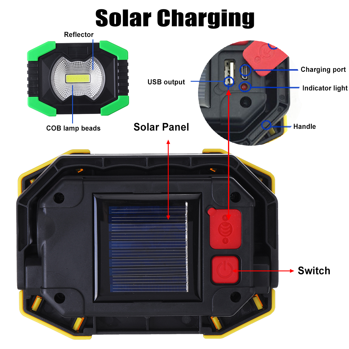 AASolar-Battery-COB-750LM-Rechargeable-Waterproof-LED-Portable-Spotlight-Work-Light-for-Outdoor-Camp-1629199