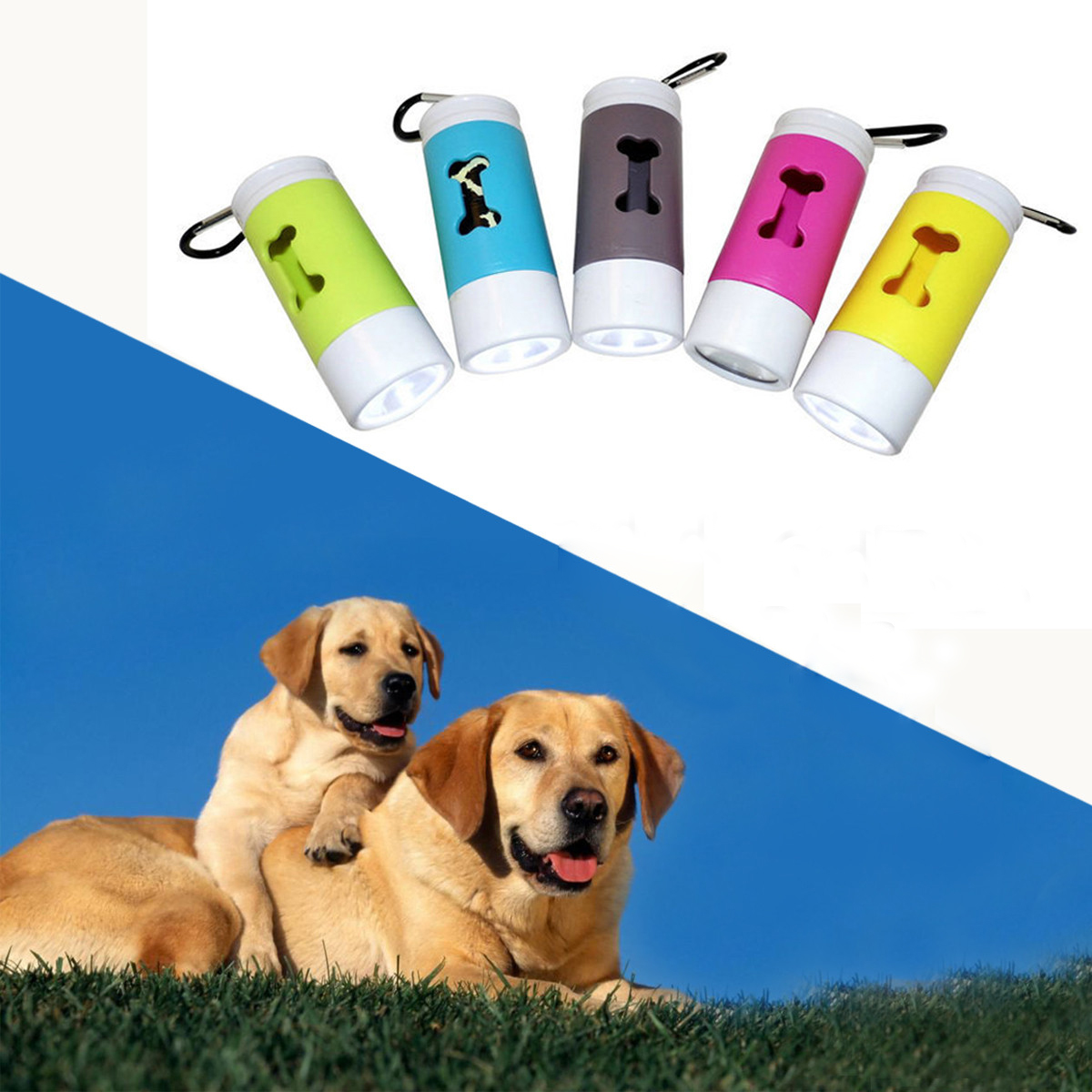 LED-Flashlight-Dispenser-For-Pet-Dog-Cat-Poop-Scoop-Waste-Bags-Roll-Refill-Clean-Up-1243510