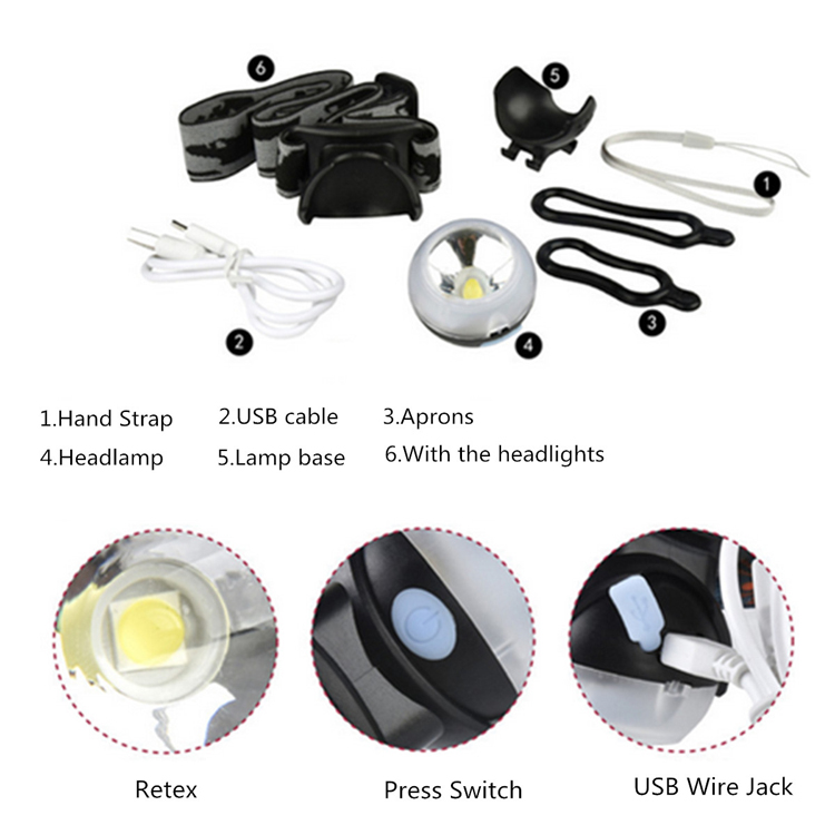 Multi-function-Brightness-Long-life-Rechargeable-Portable-Outdoor-Bikelight-Lightweight-Headlamp-1215850