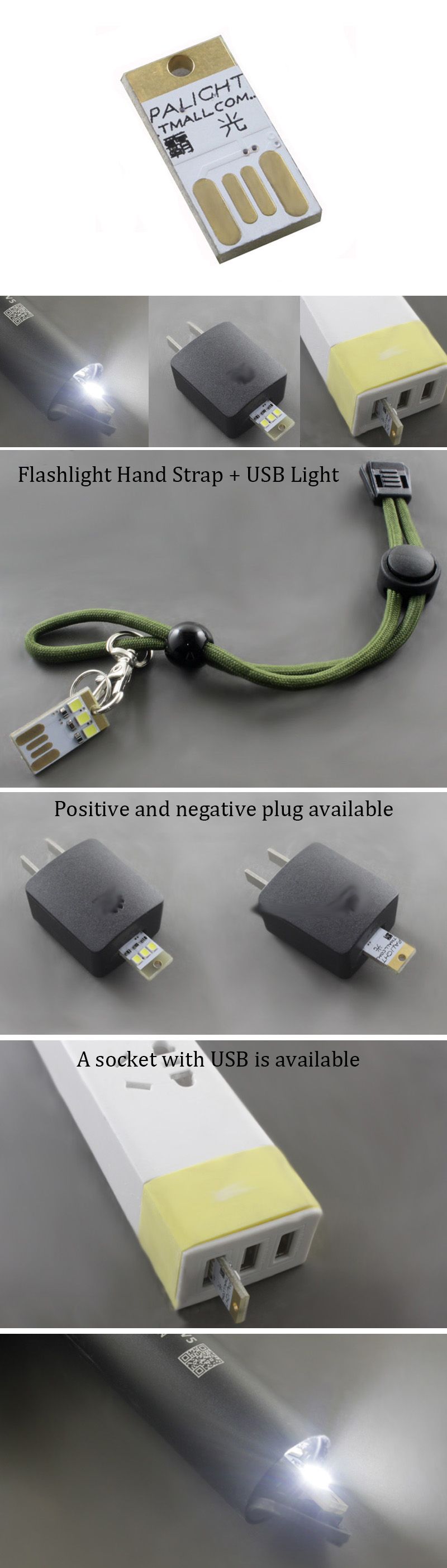 PALIGHT-Mini-USB-LED-Light-EDC-Flashlight-Two-Sides-Use-EDC-Camping-Lamp-Hunting-Portable-Emergency--1436882