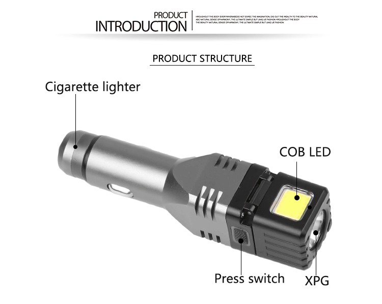 Quick-Charge-30-Car-Charger--USB-Rechargeable-EDC-LED-Flashlight-XPG-LEDCOB-300LM-Mini-Torch-Camping-1694893