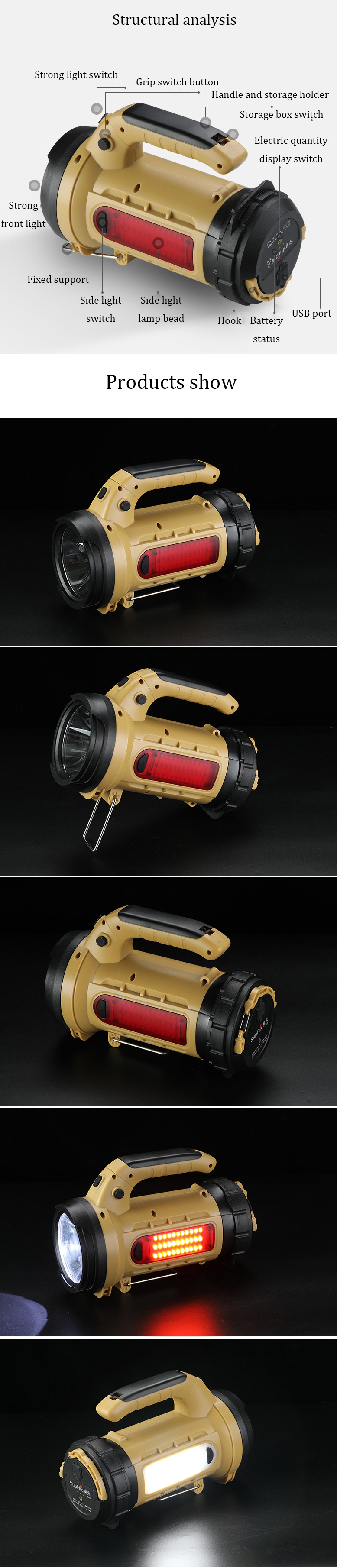 SupFire-M9-Portable-Fall-proof-Waterproof-SST40-410m-950Lumens-3Modes-USB-Rechargeable-Multifunction-1572282