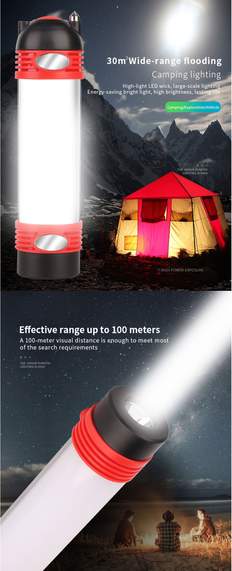 SupFire-T5-XPEJinyuan2835-6Modes-Camping-Light-Outdoor-Waterproof-USB-Rechargeable-18650-Flashlight--1576047