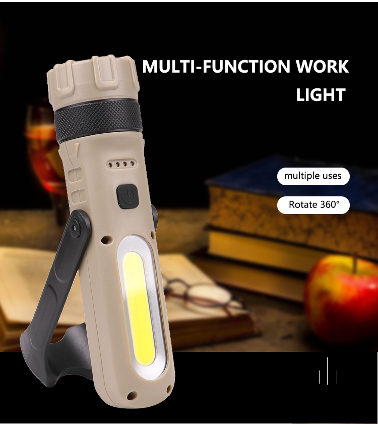 XANES-FL14-L2COB-1800LM-Multifunction-Magnetic-Bracket-LED-Flashlight-3-Modes-USB-Rechargeable-Built-1685786