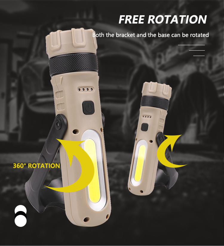 XANES-FL14-L2COB-1800LM-Multifunction-Magnetic-Bracket-LED-Flashlight-3-Modes-USB-Rechargeable-Built-1685786