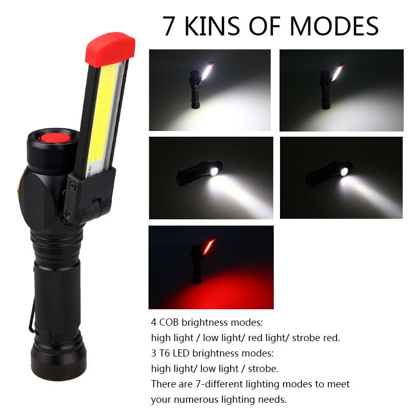 XANES-W550-LEDCOB-7Modes-360deg180deg-Foldable-Head-Magnetic-Tail-USB-Rechargeable-Flashlight-1322698