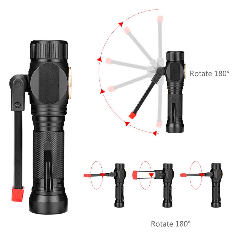 XANES-W550-LEDCOB-7Modes-360deg180deg-Foldable-Head-Magnetic-Tail-USB-Rechargeable-Flashlight-1322698