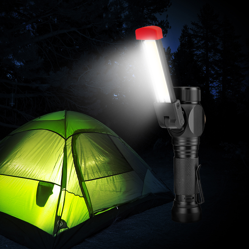 XANES-W550-LEDCOB-7Modes-360deg180deg-Foldable-Head-Magnetic-Tail-USB-Rechargeable-Flashlight-1322698