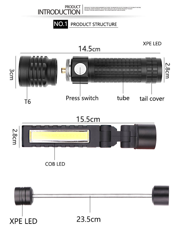 XANESreg-5001-3-in-1-T6COBXPE-LED-3-Modes-Detachable-Head-Flashlight-USB-Rechargeable-Magnet-Tail-Wo-1416866