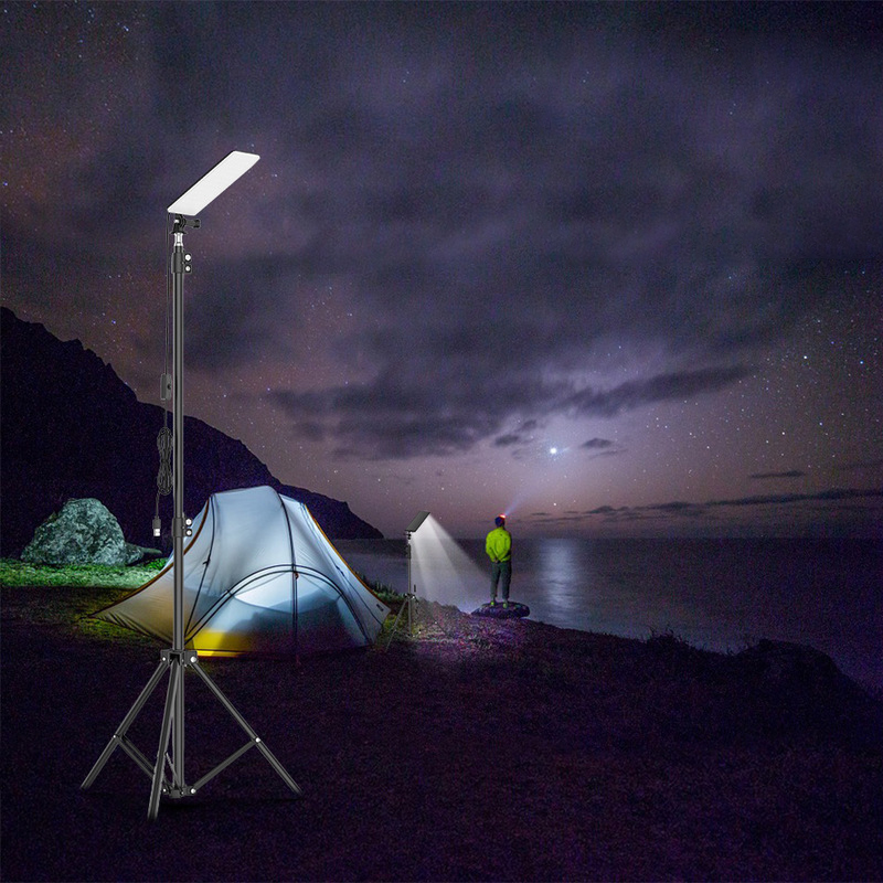 XANESreg-84LEDs-1680LM-18m-Height-Adjustable-LED-Camping-Light-with-Tripod-6500-7000K-Brightness-Sta-1756878