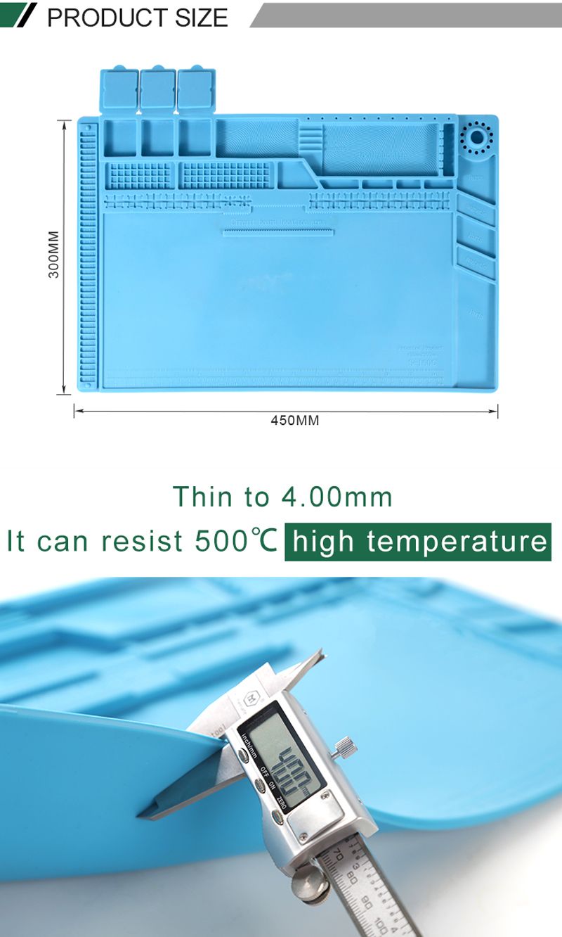 BEST-S-160C-High-Temperature-Heat-Insulation-Silica-Gel-Working-Pad-BGA-Soldering-Repair-Station-Mag-1519981