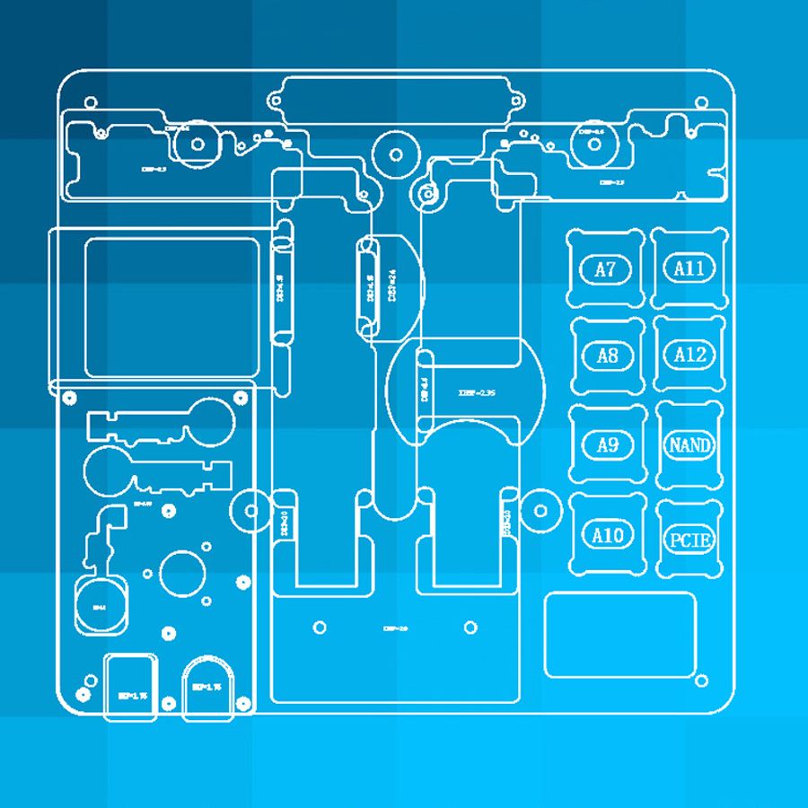 MECHANIC-MR7-Double-layer-Motherboard-PCB-Fixture-Fingerprint-CPU-Chip-Remove-for-iPhone-A7-A8-A9-A1-1501885