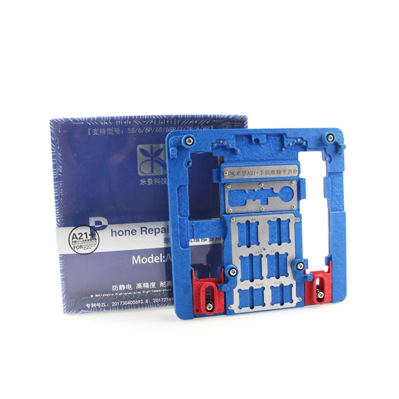 MiJing-A21-A22-PCB-Holder-Fixture-for-iPhone-XR8P8G7P7G6SP6S6P6G5S5C-A10-A9-A8-A7-CPU-Nand-Chip-Repa-1455540