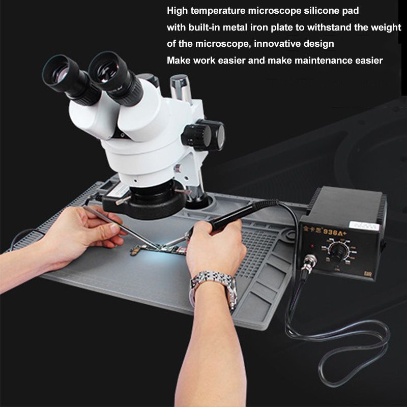 S-190-48cmx32cm-Microscope-Base-Platform-Mat-High-Heat-Insulation-Maintenance-Soldering-Phone-Repair-1465225