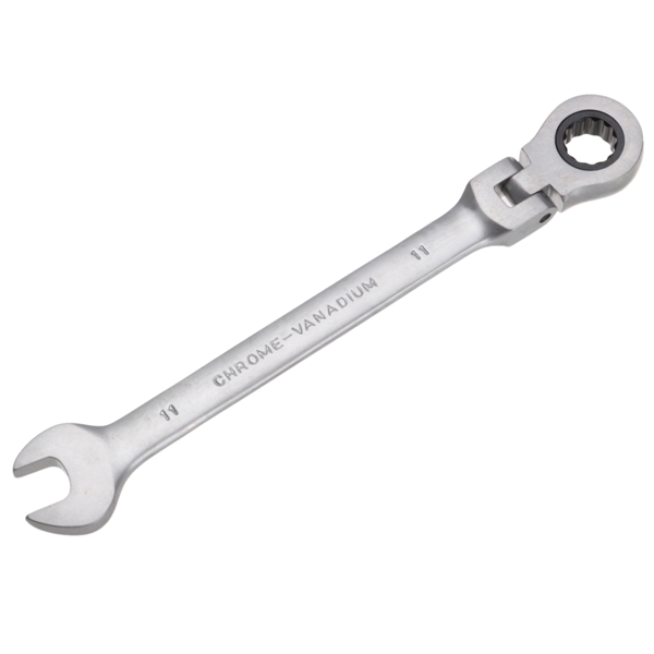 11mm-Metric-Chrome-Flexible-Head-Ratchet-Action-Wrench-Spanner-Nut-Tool-979827