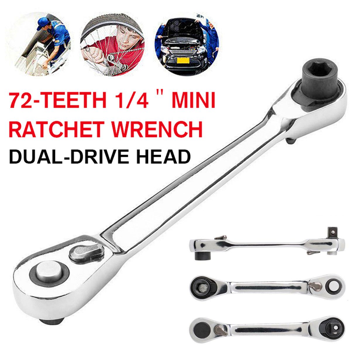 14-Inch-Ratchet-72-Teeth-Drive-Socket-Wrench-Quick-Release-Dual-Head-Spanner-1677010