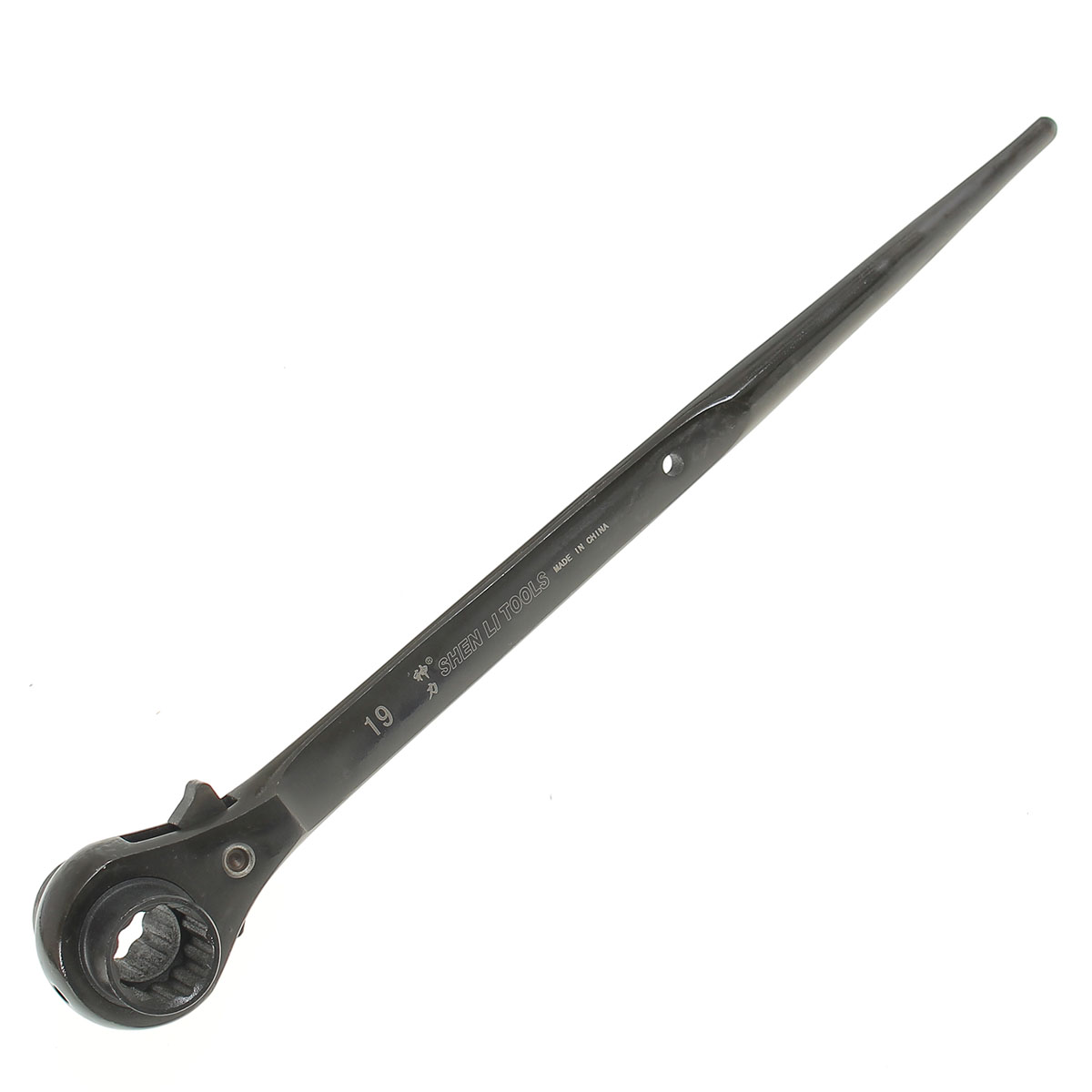 19x21mm-Steel-Handle-2-Way-Scaffolders-End-Tapered-Ratchet-Socket-Spanner-Wrench-1050464