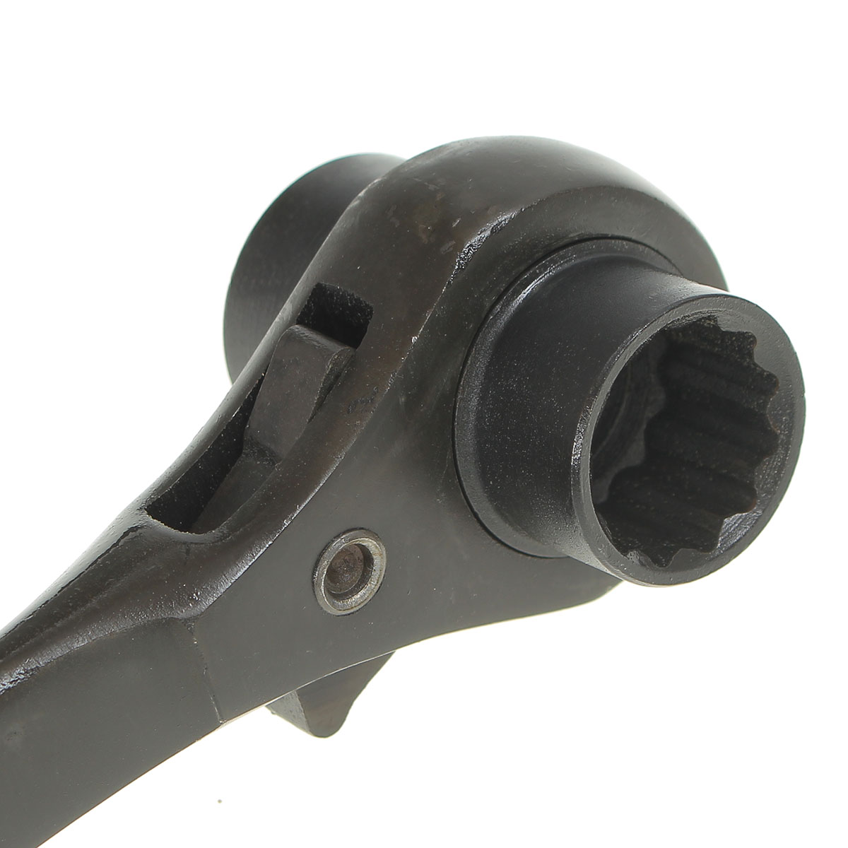 19x21mm-Steel-Handle-2-Way-Scaffolders-End-Tapered-Ratchet-Socket-Spanner-Wrench-1050464