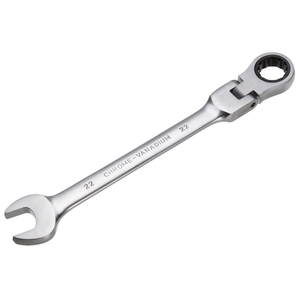 22mm-Metric-Chrome-Flexible-Head-Ratchet-Action-Wrench-Spanner-Nut-Tool-979826