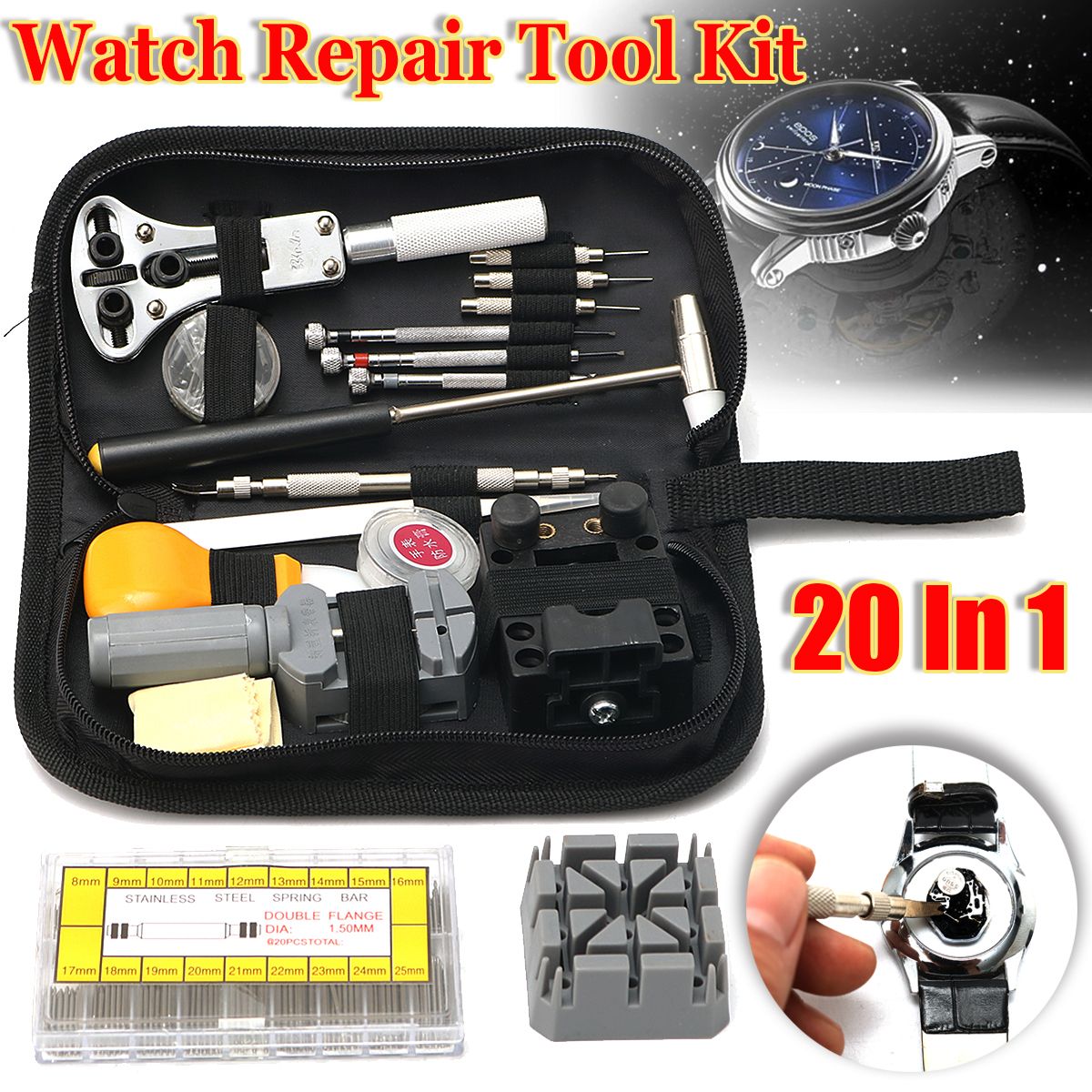 380Pcs-Watch-Repair-Tool-Kit-8mm25mm-Spring-Bars-Strap-Pins-Link-Remover-Wrench-1186098