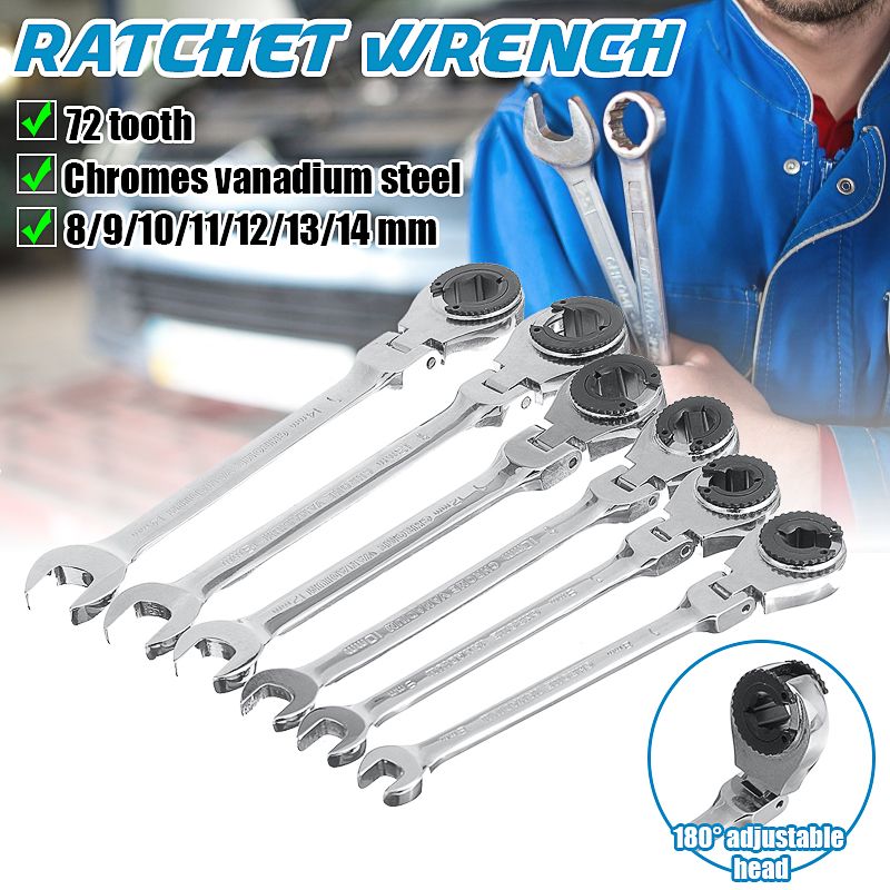 8-14mm-72-Tooth-Tubing-Ratchet-Wrench-Flexible-Head-Open-Spanners-Hand-Car-Repair-Tools-1763372