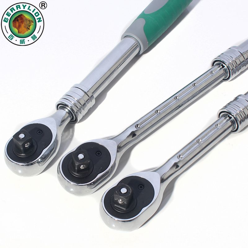 BERRYLION-12Inch-Auto-Telescopic-Ratchet-Wrench-Universal-Key-Spanner-Length-31-44cm-Torque-Wrench-1234795