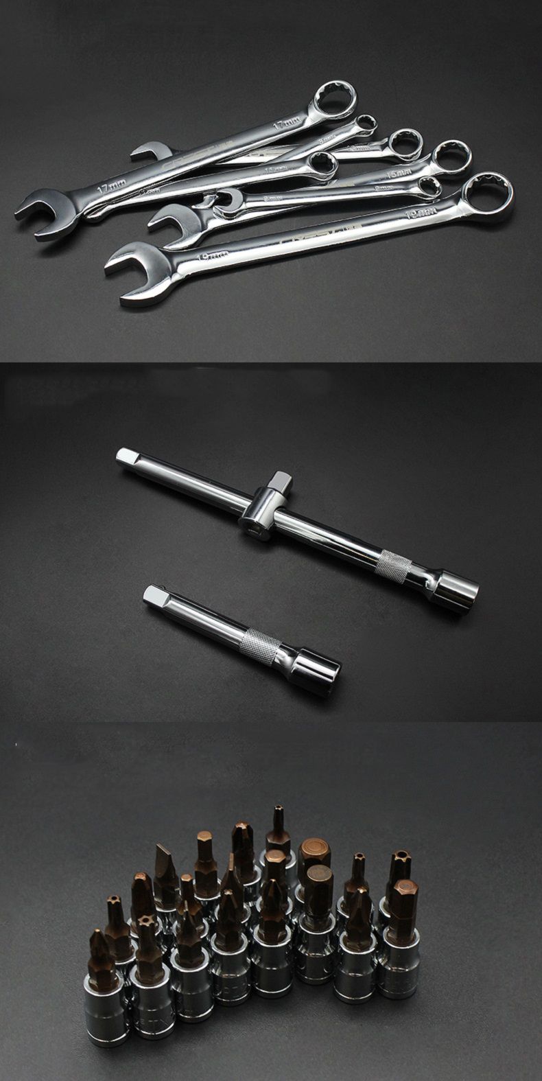 CREST-82Pcs-Ratchet-Socket-Wrench--Repair-Tools-Set-Auto-Repair-Machine-with-Plastic-Toolbox-1714600