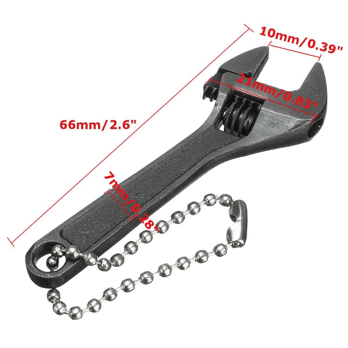 DANIU-66mm-26inch-Mini-Metal-Adjustable-Wrench-Spanner-Hand-Tool-0-10mm-Jaw-Wrench-Black-1199883