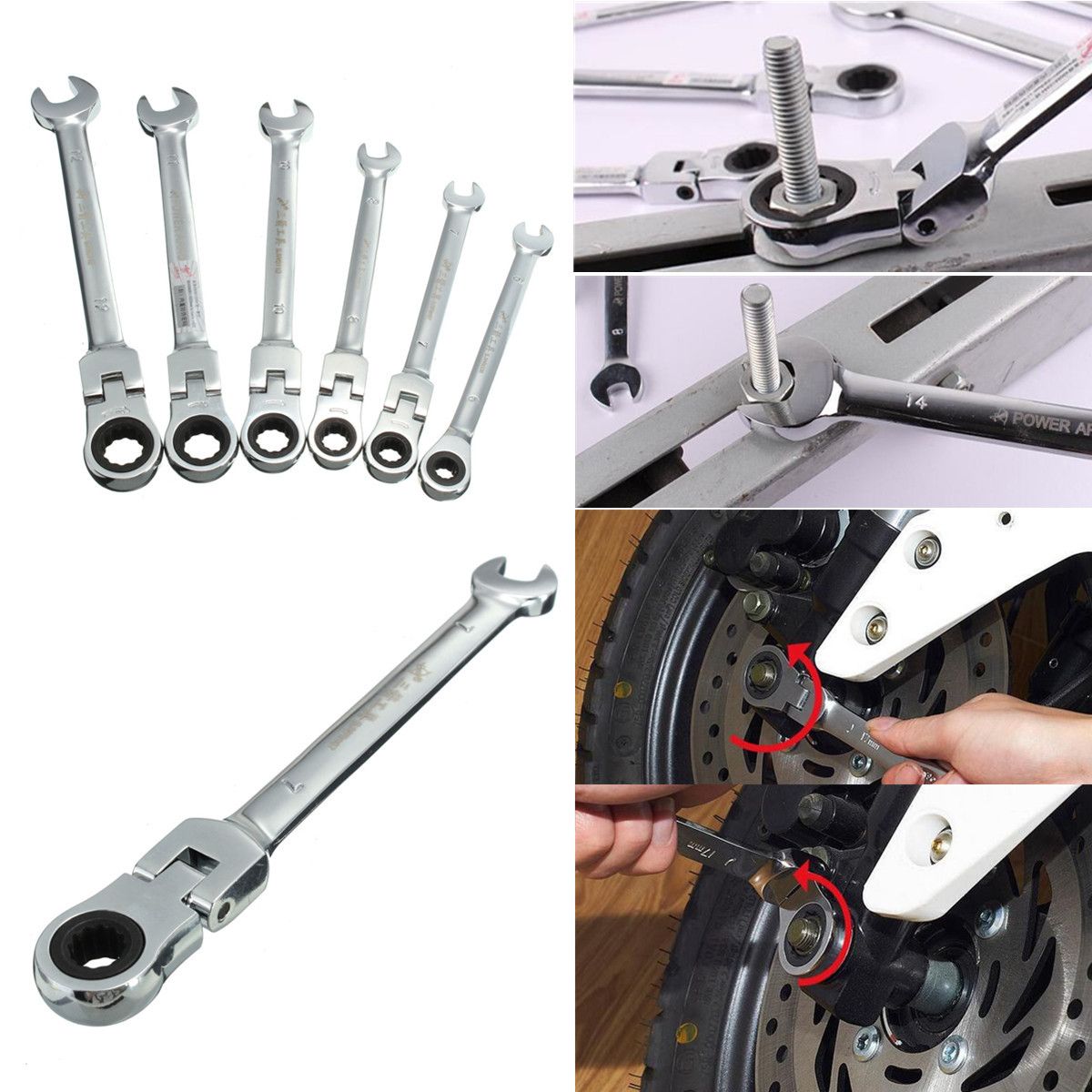 DANIU-6pcs-a-Set-6mm-12mm-Flexible-Pivoting-Head-Ratchet-Combination-Spanner-Wrench-Garage-Metric-To-1069428