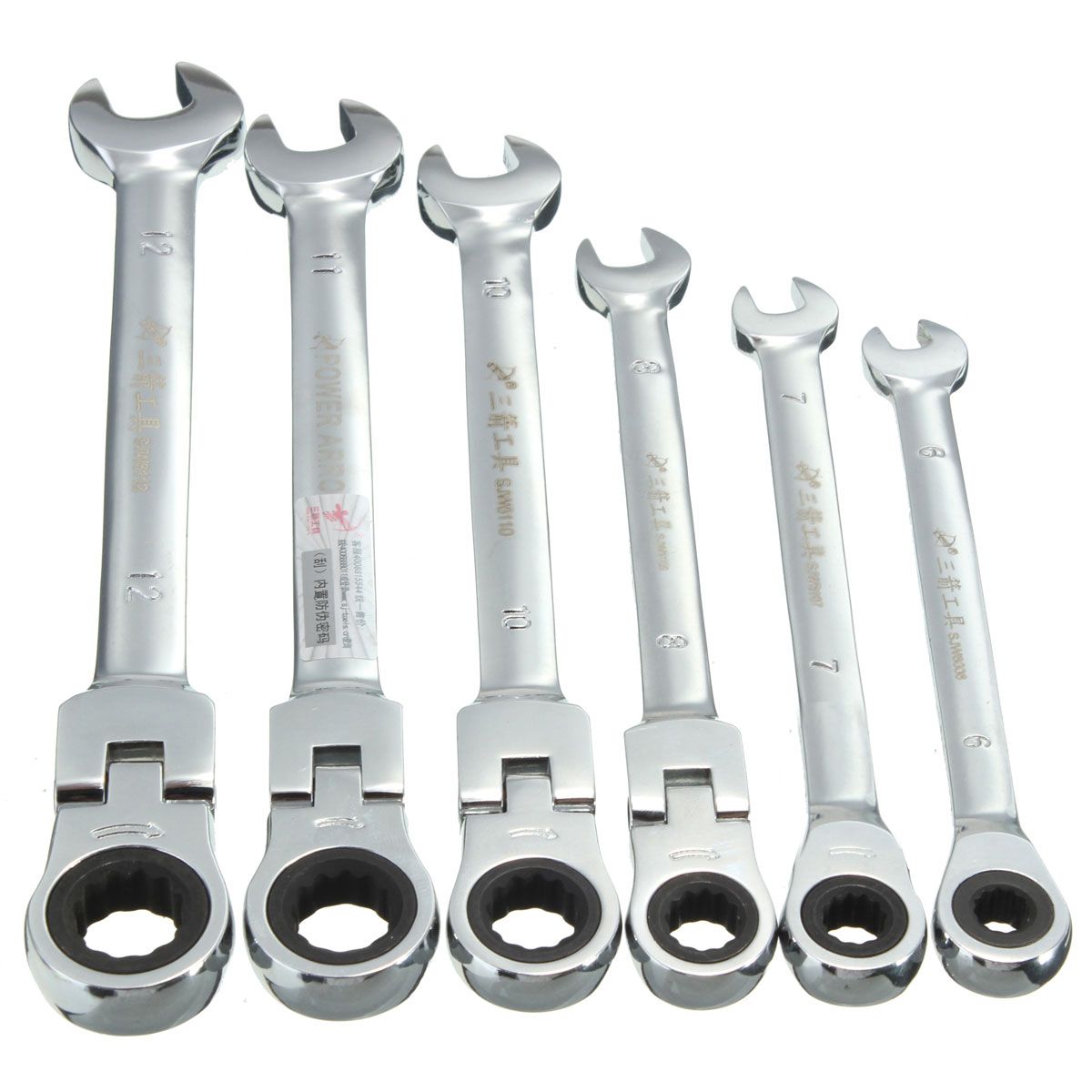 DANIU-Flexible-Pivoting-Head-Ratchet-Combination-Spanner-Wrench-Garage-Metric-Tool-6mm-7mm-8mm-10mm--1191093