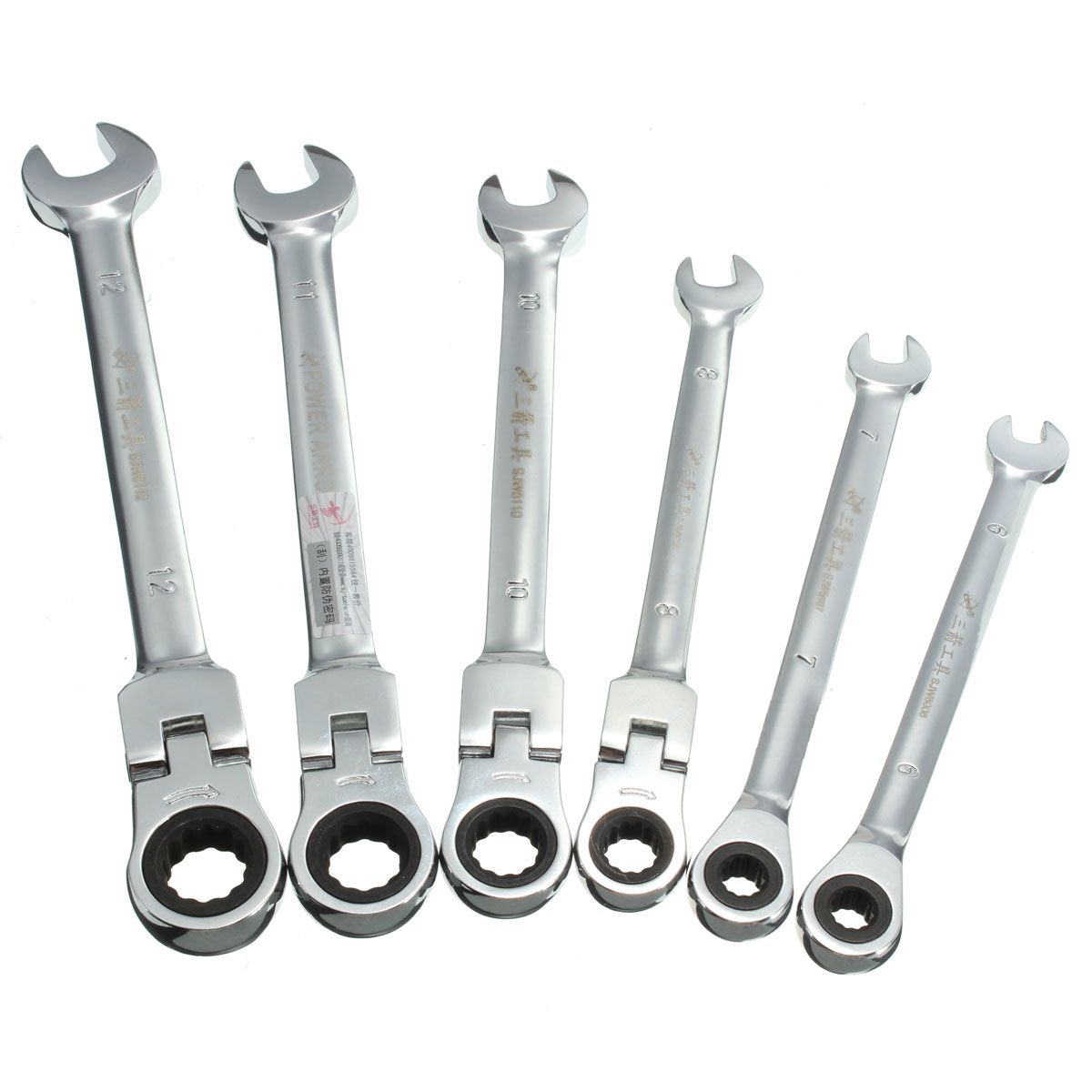 DANIU-Flexible-Pivoting-Head-Ratchet-Combination-Spanner-Wrench-Garage-Metric-Tool-6mm-7mm-8mm-10mm--1191093