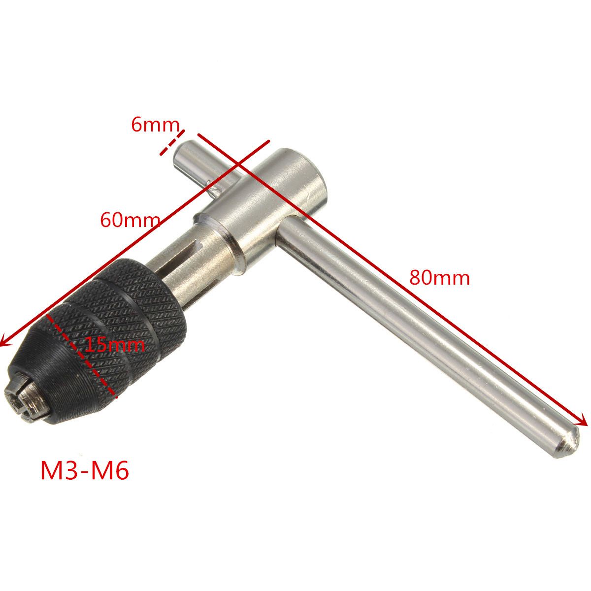 M3-M6-18quot-14quot-T-Handle-Reversible-Tap-Wrench-Tapping-Threading-Tool-Useful-977135