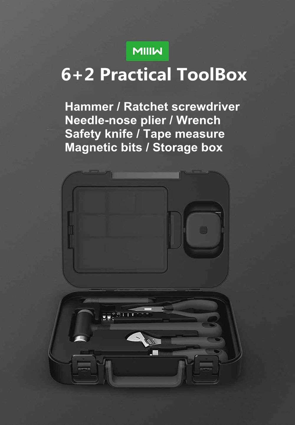 MIIIW-DIY-Tool-Kit-General-Household-Hand-Tool-with-Screwdriver-Wrench-Hammer-Ruler-ToolBox-1375523