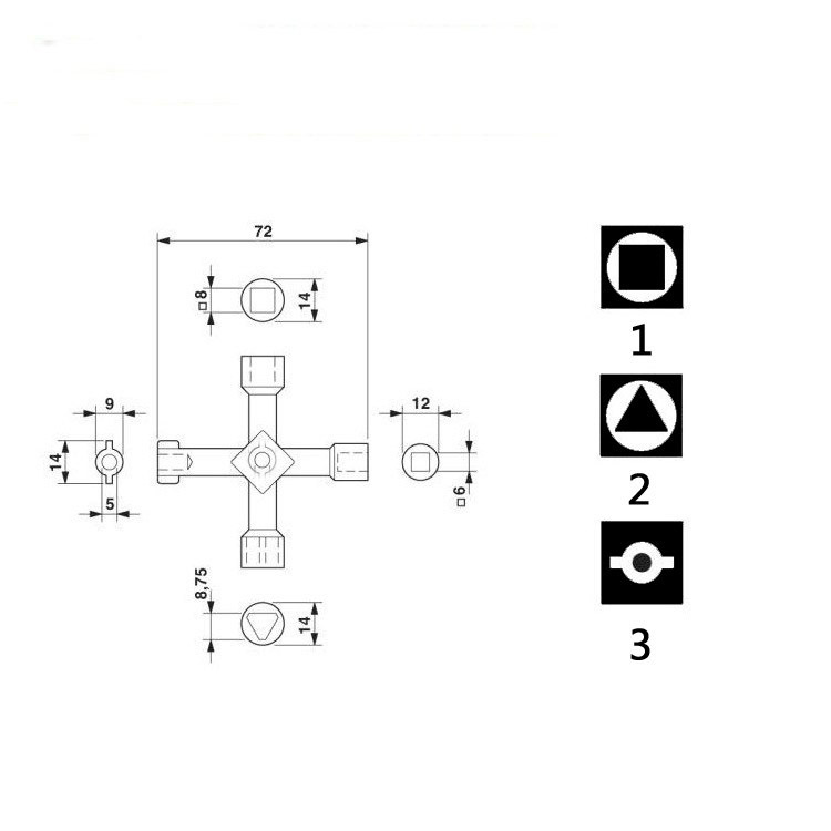 Universal-Cross-Key-Triangle-for-Train-Electrical-Elevator-Cabinet-Valve-Alloy-1130683