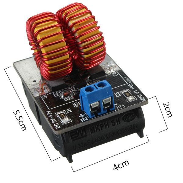 3Pcs-Geekcreitreg-5V--12V-ZVS-Induction-Heating-Power-Supply-Module-With-Coil-1047939