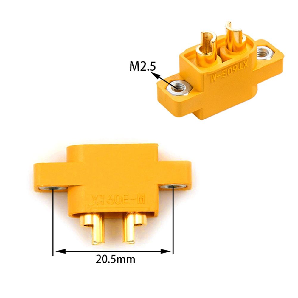 4PCS-RJX-Amass-XT60E-M-Connectors-Male-Plug-XT60-E-Plug-To-M-Plug-For-RC-Battery-FPV-Racing-Drone-1541933